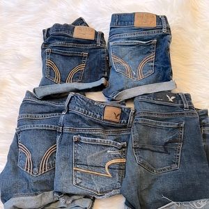 Jean shorts X5